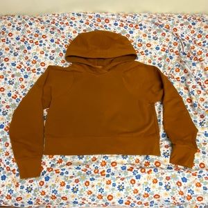 Lululemon loungeful cropped hoodie size 4 butternut
